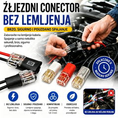 🥳 50% popusta! ⏰ 【1000 komada na zalihi】Kabelski konektor bez skidanja izolacije sa stezaljkom, sigurnim zatvaranjem i protukliznim premazom ⚡️