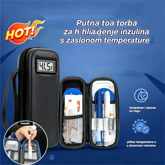 ❄️🧳 Putna torba za hlađenje inzulina s prikazom temperature 📊