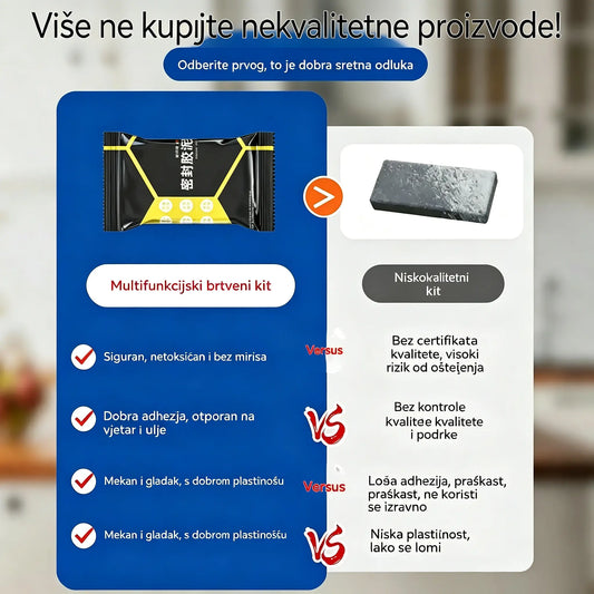 【Pakiranje od 10 komada, 23 €】🔧 Bijelo vodootporno brtvilo - za popravak rupa, zidova i kanala za klima uređaj 💧🏠