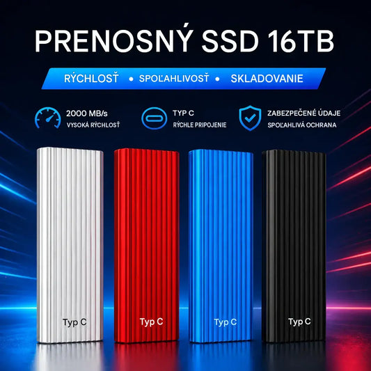 🏆Časovo obmedzená ponuka⚡ 🔥Prenosné mini SSD disky s vysokou kapacitou 16 TB a portom USB typu C