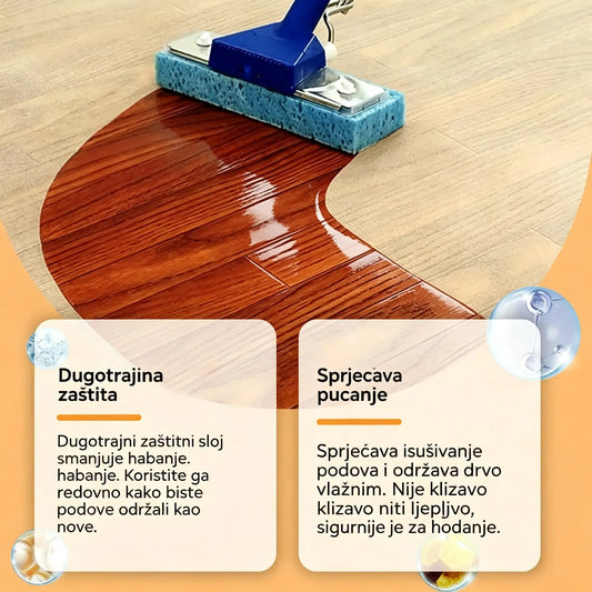 👍🍯Sprej za poliranje drva s pčelinjim voskom 120 ml (uključuje spužvu i ručnik) za njegu namještaja, sprječavanje pukotina i zaštitu boje.