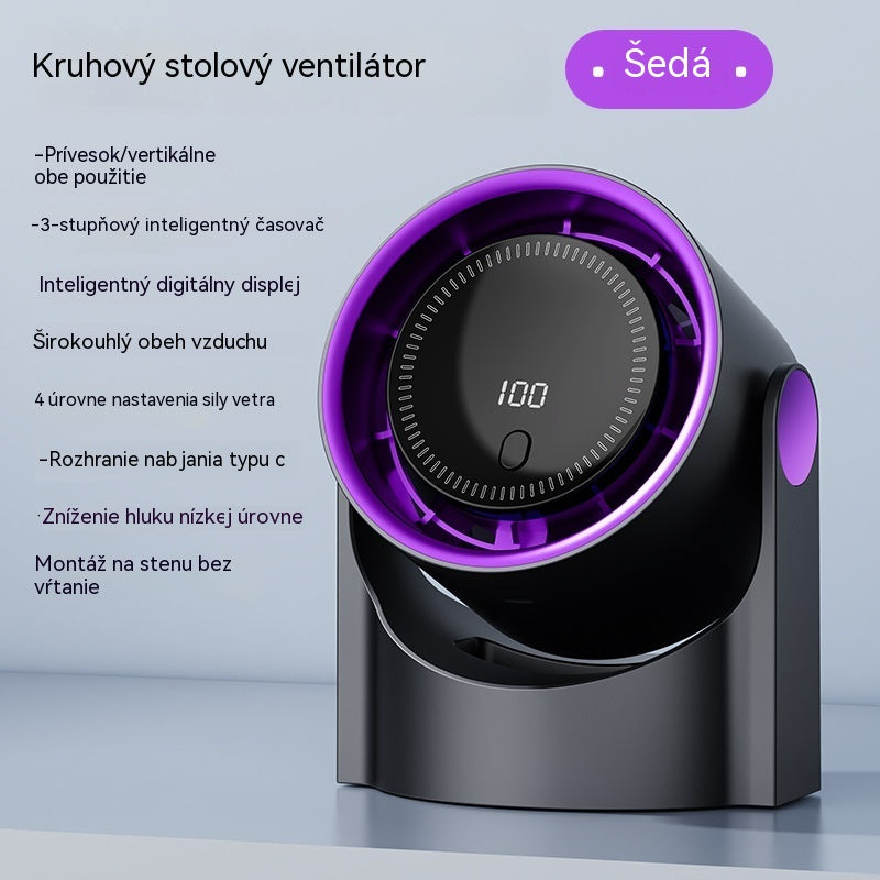 🧊🍃Nový stolový ventilátor bez lopatiek s turbínou (možno namontovať na stenu)