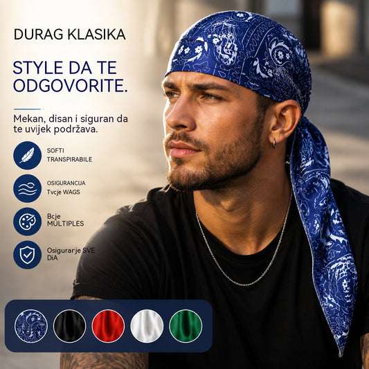 🏝【Povoljan paket – 5 komada】Elegantni šešir/marama za glavu u retro stilu izrađen od prozračne svile
