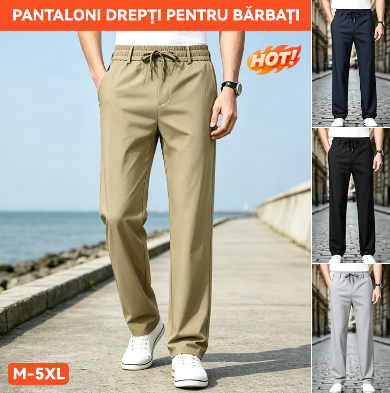 【Zadnji dan 50% popusta!】【40-100 kg】Muške tanke, brzosušeće, elastične elegantne hlače