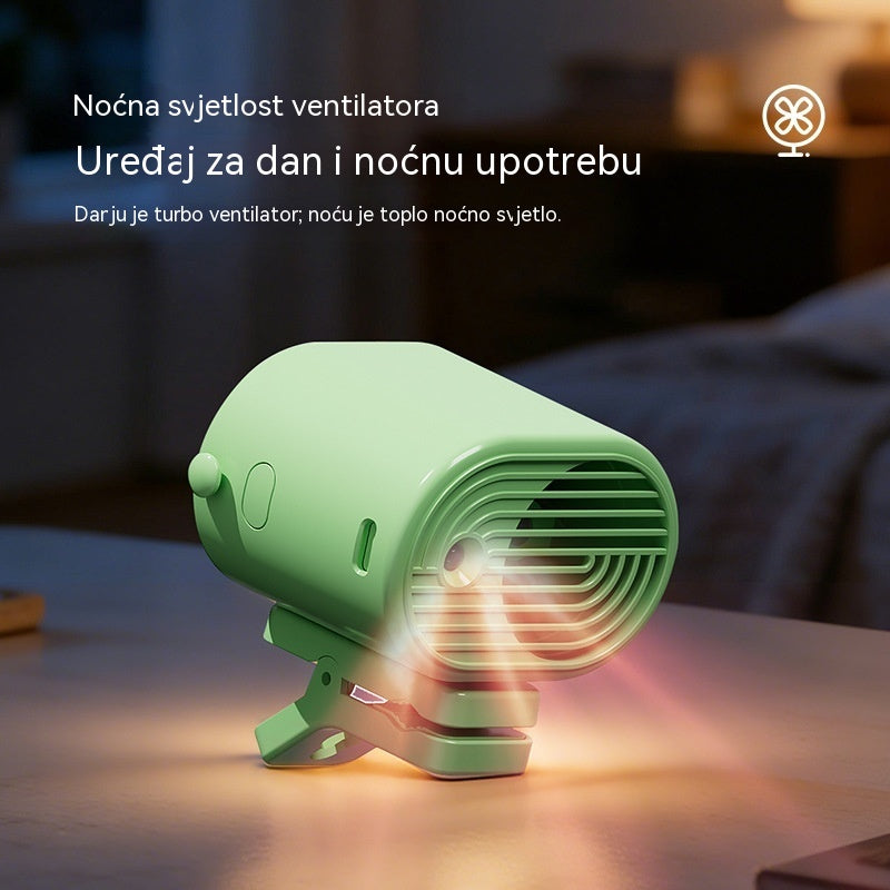 🌀 Ventilator bez upotrebe ruku s LED zaslonom, integriranom kopčom i 199 podesivih razina