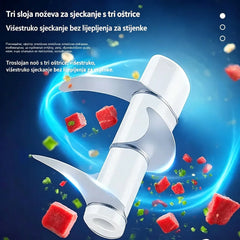 🔥 🥩⚡ Električni rezač mesa velikog kapaciteta: Snažan, brz i jednostavan za korištenje | Idealan za kućne kuhinje i domaće obroke 🍔🌮
