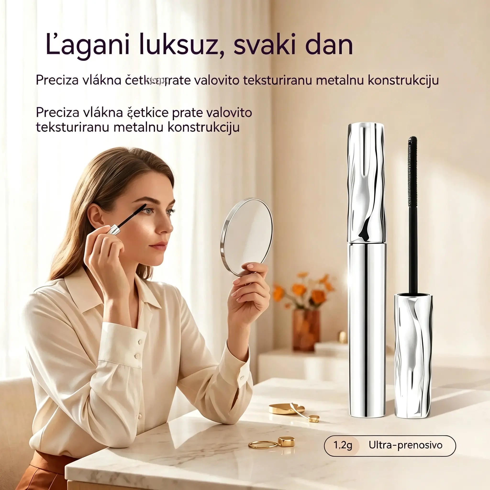 ✨ZADNJI DAN KUPITE 1 DOBIJTE 1 GRATIS!!✨Ultimativna vodootporna i znoj otporna maskara za produljenje i uvijanje kose👁️