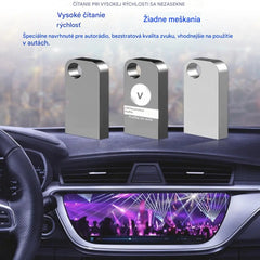 🚗🎵🎵【Hudobný USB kľúč】Vstavaných 8000 skladieb, 600 hudobných videí a 6D zvukové efekty