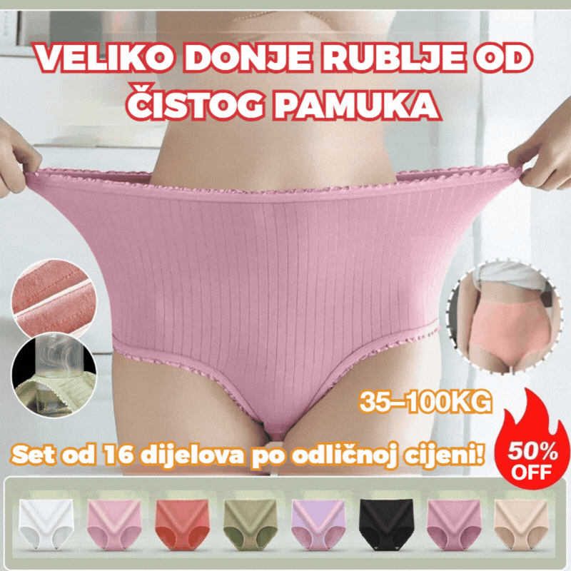 💖 (8 komada) Zadnji dan, 50% popusta: Vodootporno i antibakterijsko donje rublje visokog struka