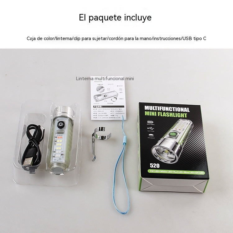 👍👍 Kompaktné LED svietidlo – USB-C rýchle nabíjanie, bočné svetlo, výdrž na dni. 22€ namiesto 44€.