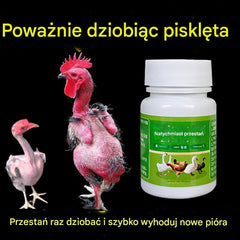 Jedna tabletka może wyleczyć chorobę. ✅Kurczaki, które poważnie dziobią pióra, palce i pośladki ✅Kurczaki, które dziobią jajka ✅Niedożywienie drobiu ✅Suplement wapnia dla drobiu w celu uzupełnienia odżywiania ✅Uniwersalne drób