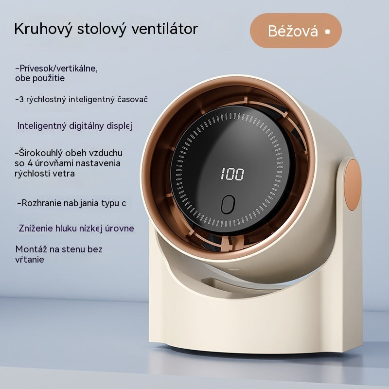 🧊🍃Nový stolový ventilátor bez lopatiek s turbínou (možno namontovať na stenu)