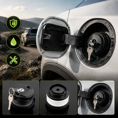 🚗🔒Odolný, uzamykateľný (kľúčom) uzáver palivovej nádrže
