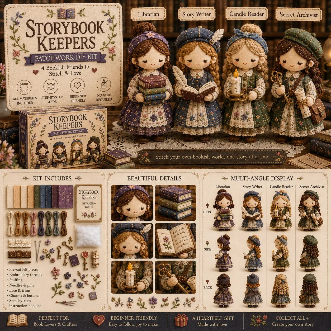🎁Posledný deň: Využite zľavu 80 %! 🧵 Miniatúrna patchworková sada zo série Miniature World.