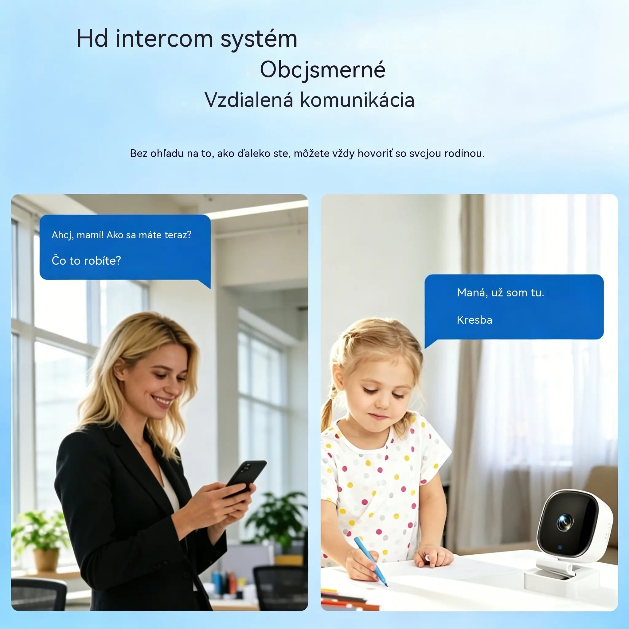 🔥Kamera s vysokým rozlíšením a inteligentným monitorovacím systémom pre domácnosť s funkciou diaľkového bezdrôtového Wi-Fi pripojenia, infračerveného nočného videnia a obojsmerného zvuku.