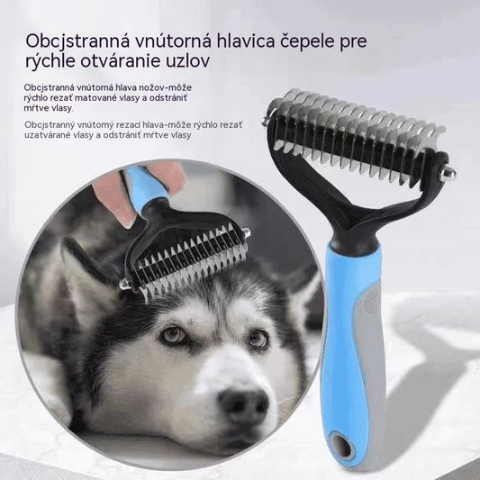 🐶【Balenie 2 kusov】Obojstranné kefy na starostlivosť o domáce zvieratá na strihanie a odstraňovanie chlpov