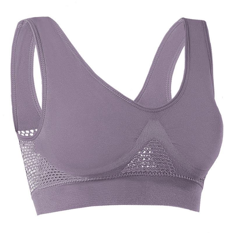 😍【2 kusy za 25€】Bezšvová podprsenka pre plné veľkosti ❤️ Priedušná, chladivá a pohodlná 【40–120 kg】