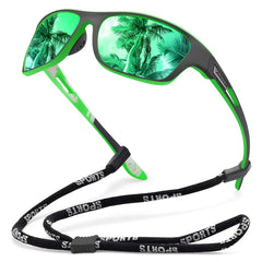 🚵‍♂️😎 【50% zniżki 🔥】🎣🕶️ Męskie sportowe okulary przeciwsłoneczne, polaryzacyjne, z lustrzanymi szkłami, nowoczesne i pyłoszczelne, idealne do jazdy na rowerze na świeżym powietrzu