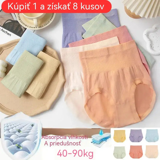 🔥 Kúpte 4, získajte 4 zadarmo 🔥 Posledný deň – 50 % zľava – Vysoký pás, antibakteriálne a spevňujúce dámske nohavičky