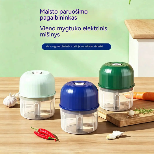 👍👍Efektyvus ir belaidis mini elektrinis maisto smulkintuvas