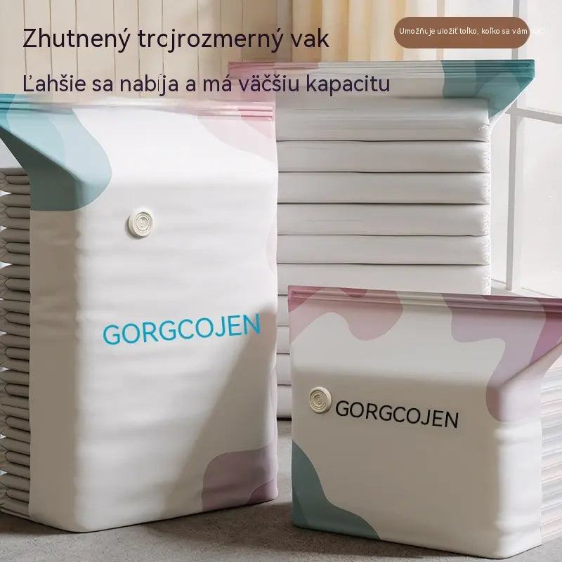 🧳 5 kusov za 24 EUR 💨 Veľká vakuová taška na kompresiu: nie je potrebná pumpa, nepriepustná a šetrí miesto v kufroch i doma ✈️