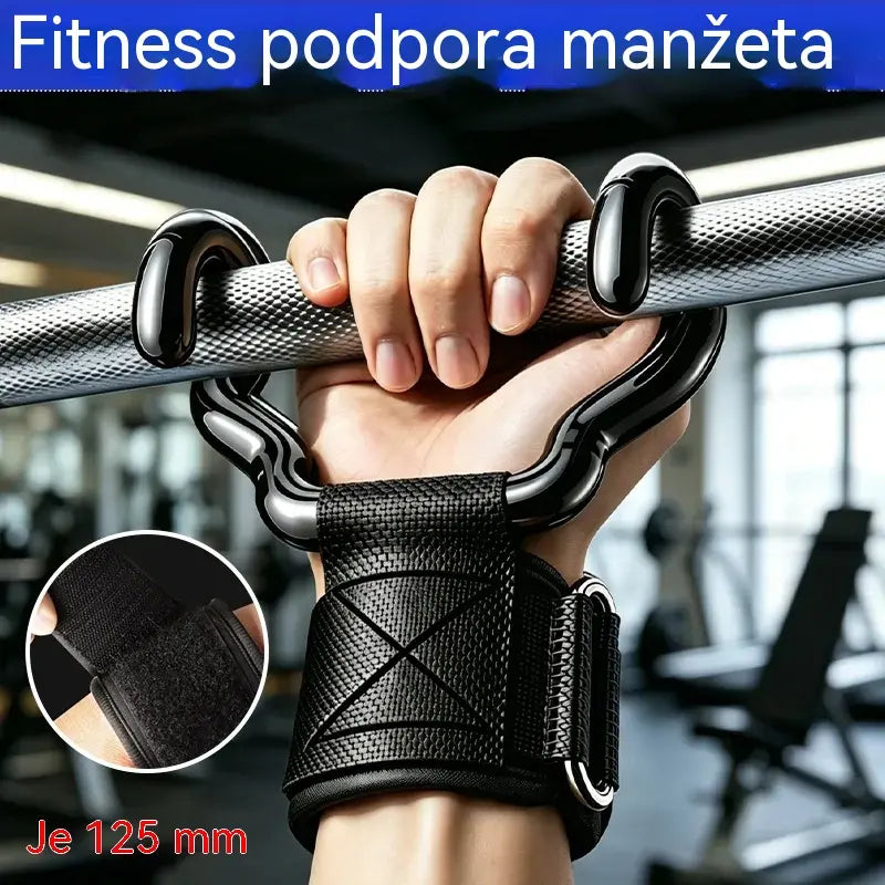 🔥Fitness háky 2 ks – 250 kg nosnosť, protišmyk, pohodlné zápästie. Ideálne na príťahy a mŕtve ťahy.