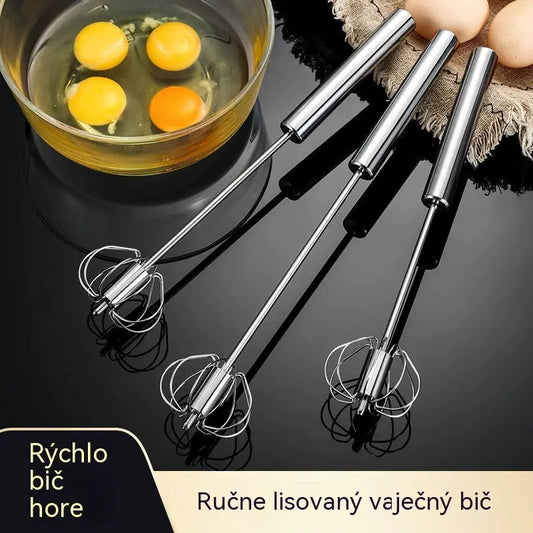 🔥 【2 vnt. pakuotė】 Pusiau automatiniai nerūdijančio plieno kiaušinių plaktuvai