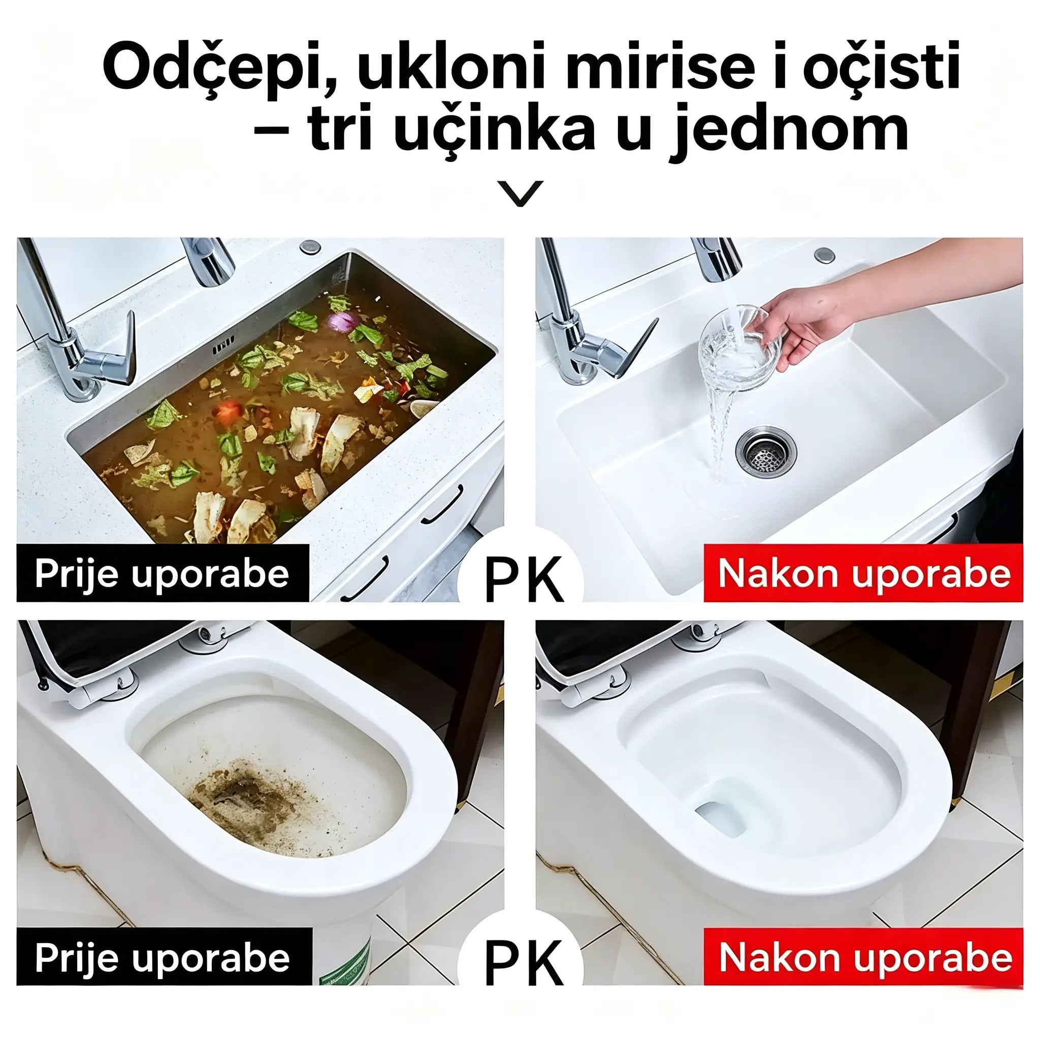 🛁💦【Kupite 1, dobijte 1 gratis】🌟Sredstvo za čišćenje sudopera i odvoda: pjena visoke gustoće od raspadajućih ekstrakata i enzima.