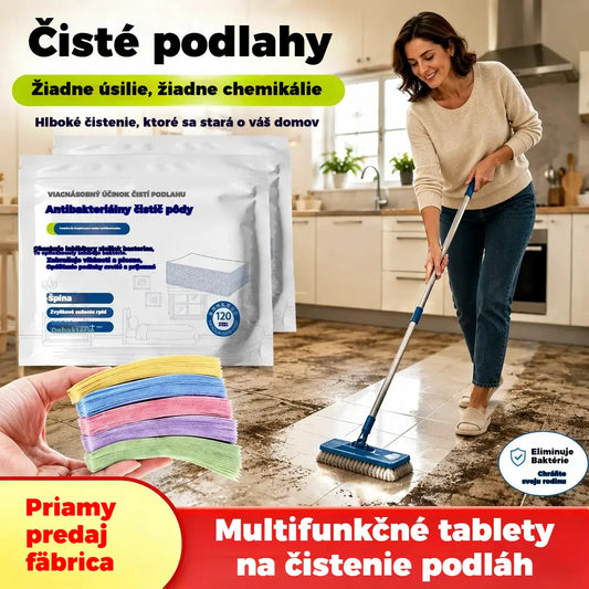 🧹✨ 240 viacúčelových antibakteriálnych a dezodoračných čistiacich tabliet | Vhodné na drevené podlahy, laminátové podlahy, dlaždice a steny karavanov