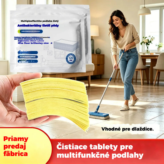 🧹✨ 240 viacúčelových antibakteriálnych a dezodoračných čistiacich tabliet | Vhodné na drevené podlahy, laminátové podlahy, dlaždice a steny karavanov