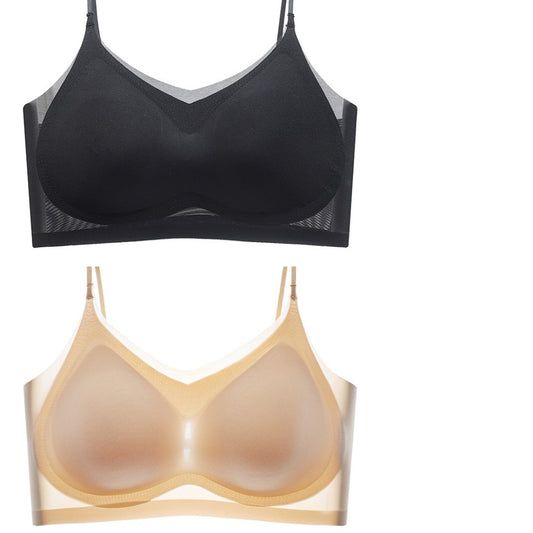 (Kup 1, a otrzymasz 1 gratis) [40-100kg] Ultra cienki biustonosz z lodowego jedwabiu