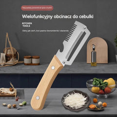 ✅【Kup 1 sztuki, otrzymaj 1 za darmo!】🧅🔪 Wielofunkcyjna obieraczka kuchenna 3w1: obiera, kroi i otwiera korki butelek! 🔥