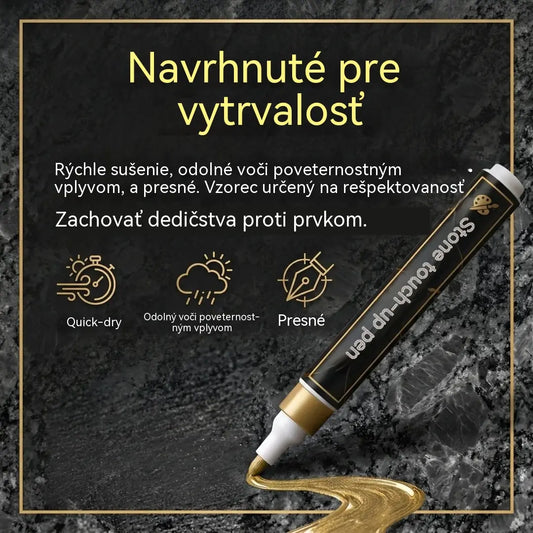 🎖️🎉【Kúpte jeden, druhý dostanete zadarmo】🖍️Vodeodolné a nevyblednuteľné pero na opravu a premaľovanie nápisov na kamenných doskách