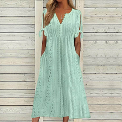 🏆【Najpredávanejšie】[S-5XL]👗Jednoduché a krásne jednofarebné šaty