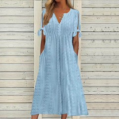 🏆【Najpredávanejšie】[S-5XL]👗Jednoduché a krásne jednofarebné šaty