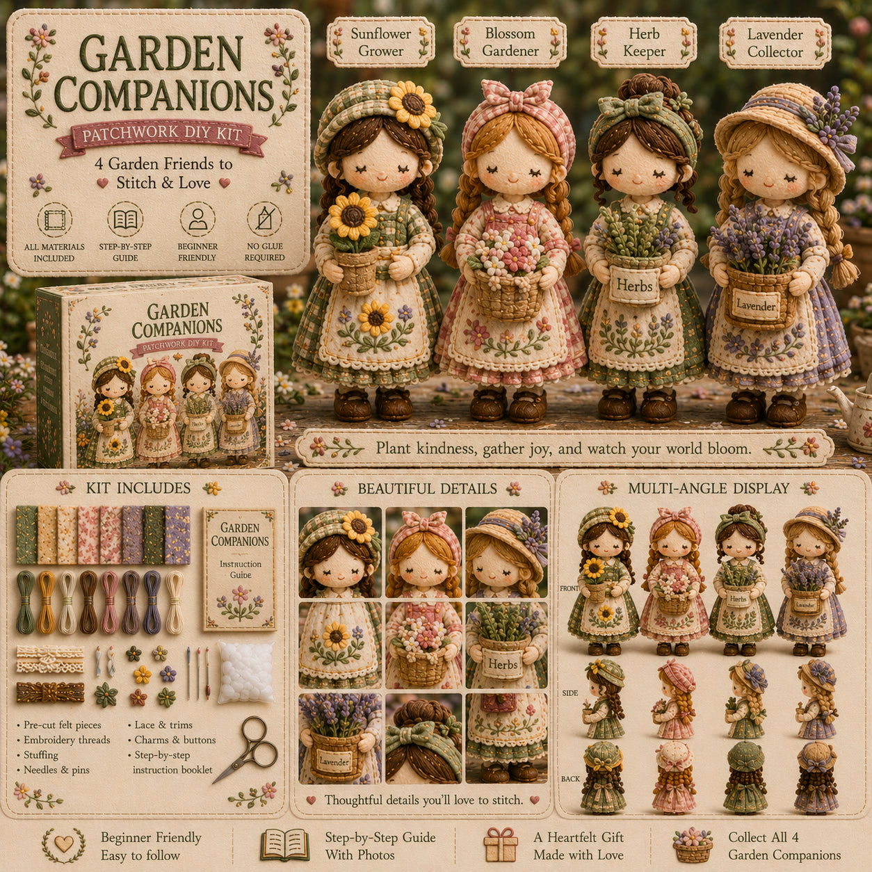 🎁Posledný deň: Využite zľavu 80 %! 🧵 Miniatúrna patchworková sada zo série Miniature World.