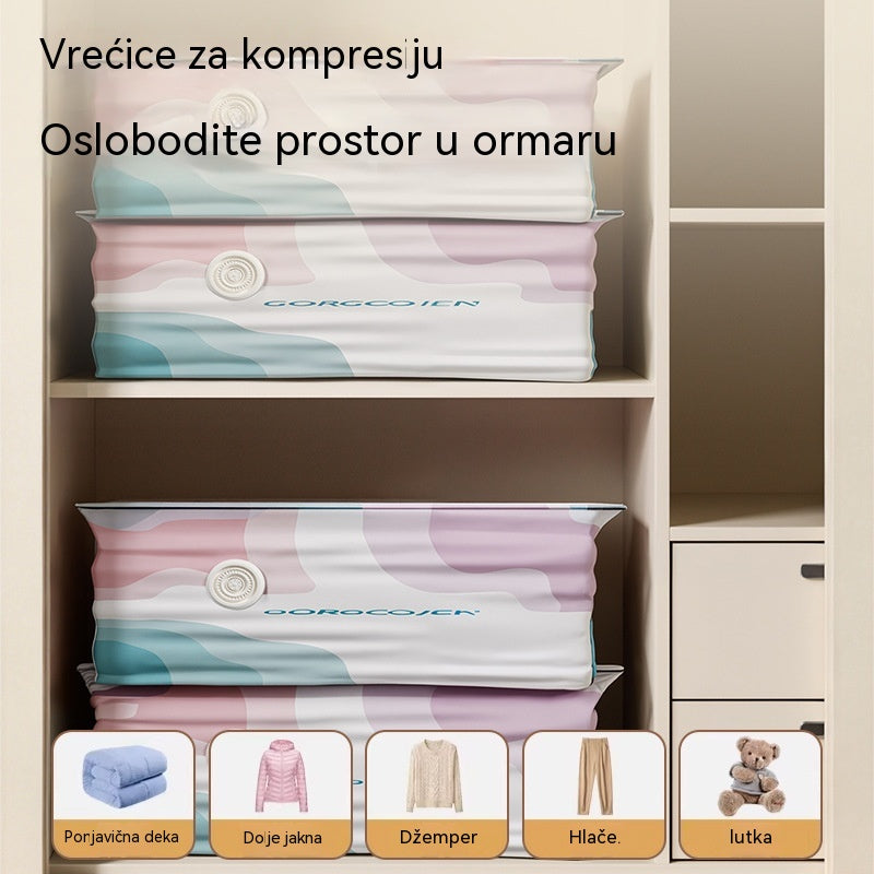 🧳 5 komada za 29 EUR 💨 Velika vakuumska torba za kompresiju: ne treba pumpu, nepropusna i štedi prostor u koferima i domu ✈️