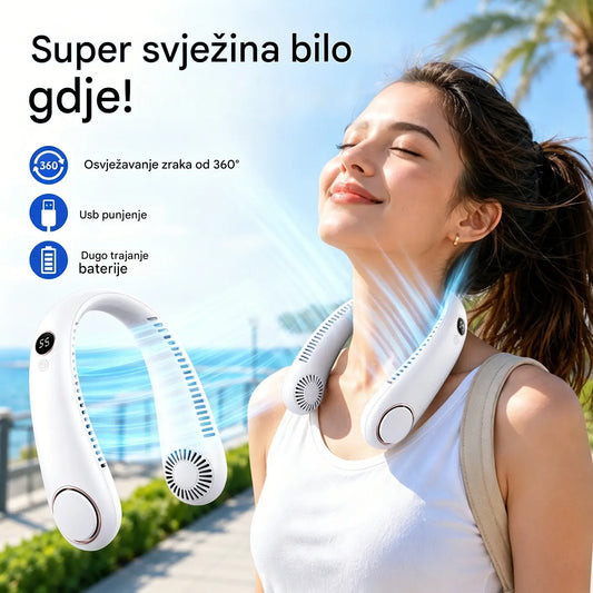 💨 Ventilator za klima uređaj - Iznimno tih, prijenosan i rotirajući za 360° - Idealan za ljeto 🌞