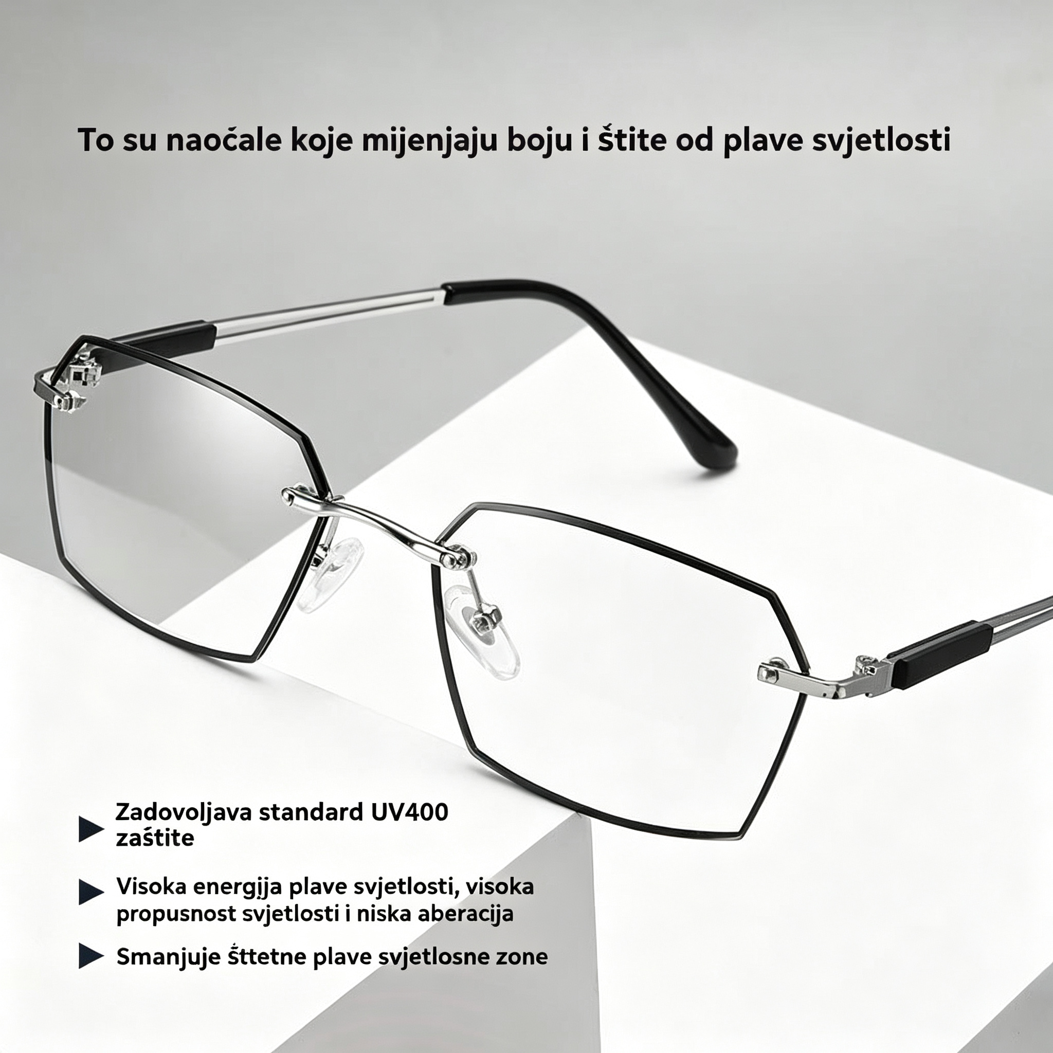 ✨🕶Nove fotokromatske pametne naočale s filterom plavog svjetla, unisex