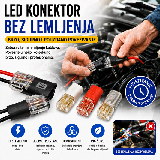 🥳 50% popusta! ⏰ 【1000 komada na zalihi】Priključak za žicu bez skidanja izolacije, s kopčom za zaključavanje, sigurnim zatvaranjem i protukliznom površinom ⚡️