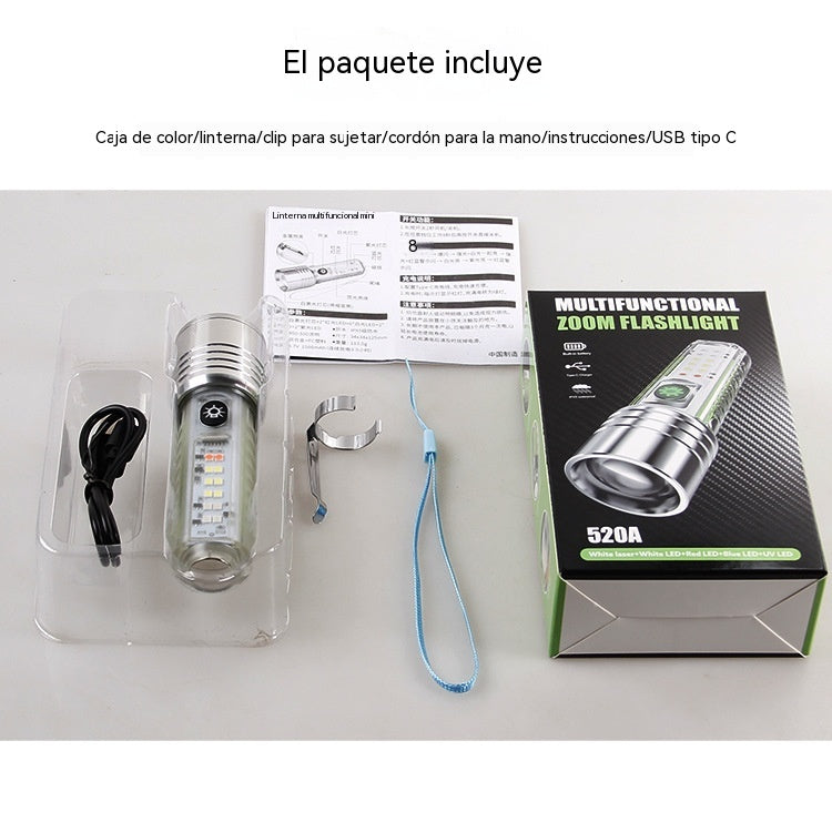 👍👍 Kompaktné LED svietidlo – USB-C rýchle nabíjanie, bočné svetlo, výdrž na dni. 22€ namiesto 44€.