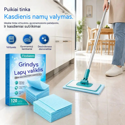 🔥【2 dėžutės / 240 vnt.】🥳 2026 m. perkamiausias produktas! 🥳💞 ✨ Vandenyje tirpios grindų valymo servetėlės: išvalykite ir blizginkite visas savo grindis. 🧹💧