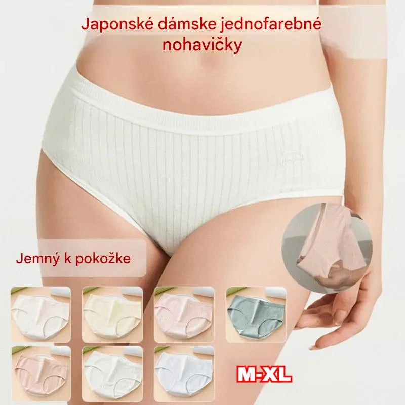 🛒 Sada 7 kusov – polovičná cena Dámske antibakteriálne nohavičky s vysokým pásom, vhodné od 32 do 82 kg