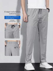【40-115kg】🔥【50% έκπτωση】Νέα παντελόνια Ice Silk Stretch για την άνοιξη και το καλοκαίρι