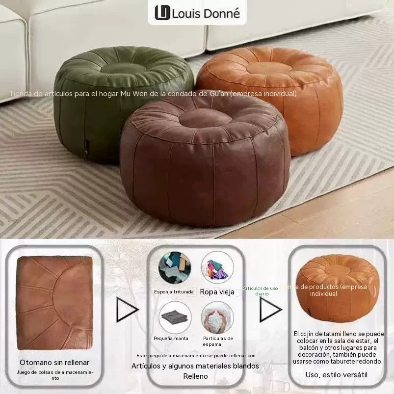 🛋️Používaný úložný taburet – Vodoodolný syntetický materiál; šetrí miesto a ľahko sa prenáša. Zľava 50 %! ✨