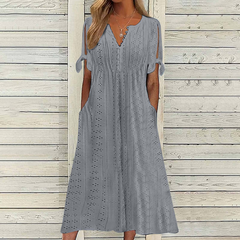 🏆【Najpredávanejšie】[S-5XL]👗Jednoduché a krásne jednofarebné šaty