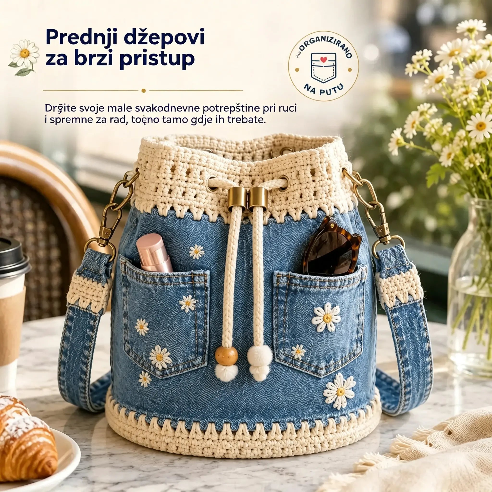 Tkana traper torba u boho stilu koja će upotpuniti svaku odjevnu kombinaciju ✨