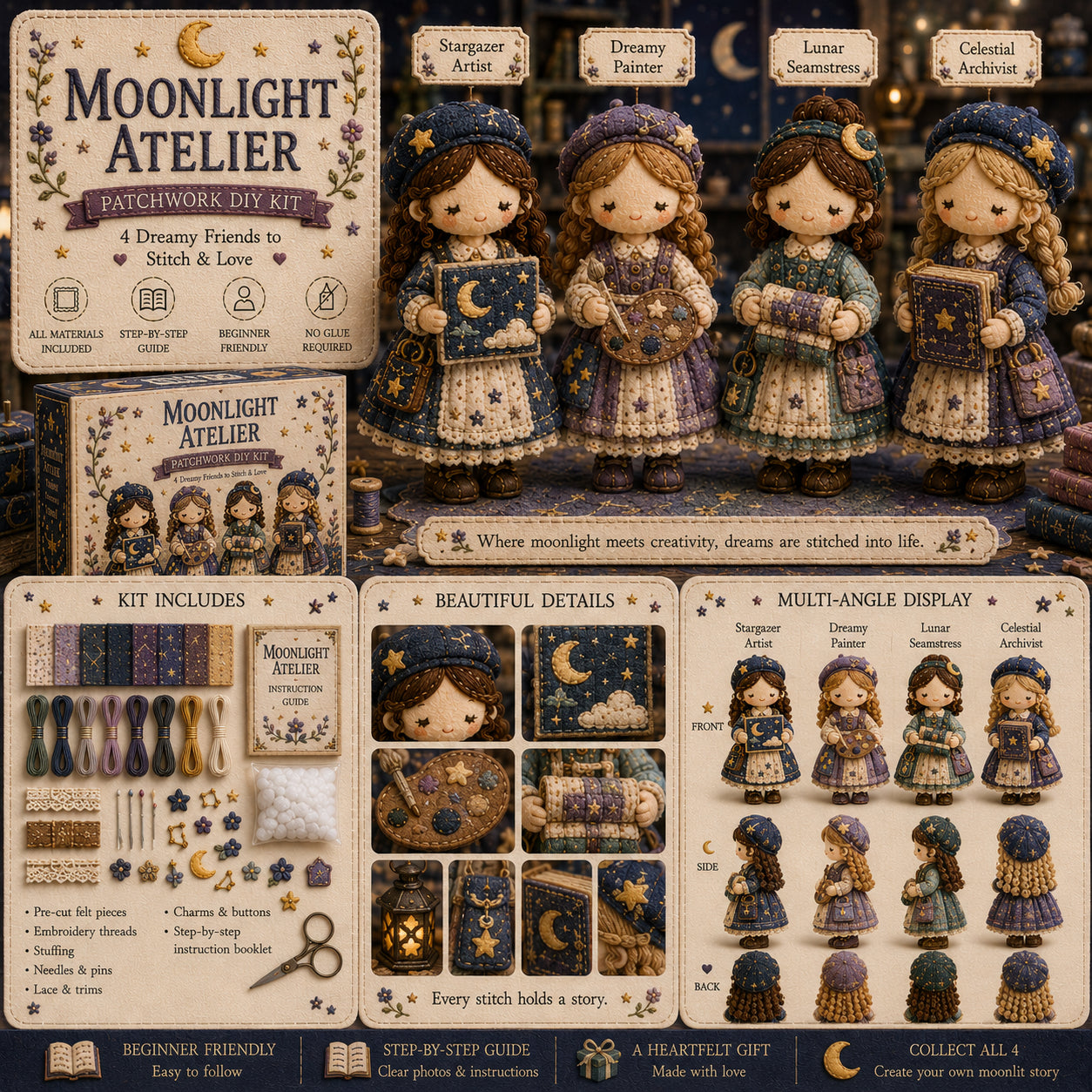 🎁Posledný deň: Využite zľavu 80 %! 🧵 Miniatúrna patchworková sada zo série Miniature World.