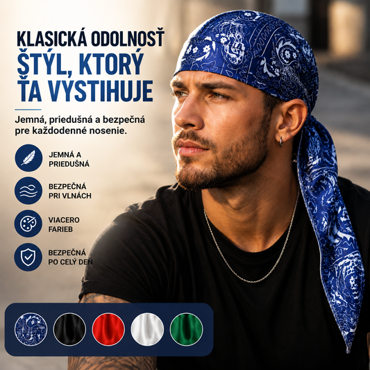 🏝【Praktická sada - 5 kusov】Elegantná čiapka/šál vo vintage štýle vyrobená z priedušného hodvábu.