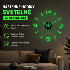 🕑✨3D podsvietené akrylové nástenné hodiny - nie je potrebné vŕtanie (vyžaduje sa vlastná montáž)